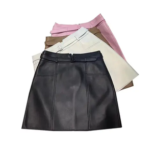 กระโปรงผู้หญิงสั่งทำขายส่ง สีพื้น ยาว สวมใส่สบาย สไตล์ลำลอง สำหรับงานปาร์ตี้และงานอีเว้นท์ ดีไซน์แฟชั่น พร้อมเข็มขัดสั่งทำ - Product Image 6