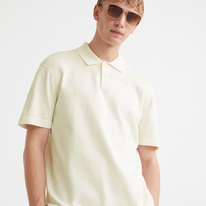 Nuevo modelo de tu propia marca para hombre de punto sólido para camisa de manga corta de secado rápido personalizable Casual Golf camiseta - Product Image 6