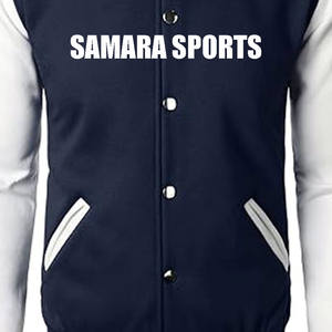 Chaqueta de invierno personalizada de alta calidad para hombre con cuello levantado y chaqueta universitaria de lana con patrón de béisbol - Product Image 5