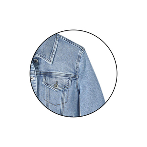 Veste en jean pour femmes sur mesure, tenue décontractée, anti-rides, veste en jean pour femmes avec logo personnalisé/couleur - Product Image 4
