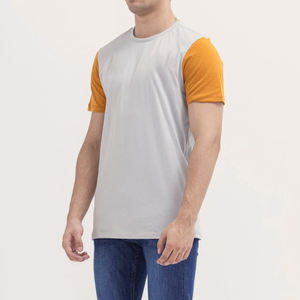 Camisetas de algodón liso de manga corta para hombre, venta al por mayor, camiseta informal de algodón 100% transpirable de alta calidad con logotipo personalizado en blanco para hombre - Product Image 3