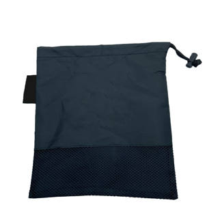 Sacs en filet avec cordon de serrage, logo personnalisé, légers, durables, respirants, pochette de rangement réutilisable, organisateur de voyage, sac anti-poussière - Product Image 3