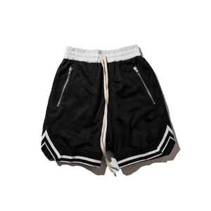 Logotipo personalizado Playa Baloncesto Bolsillos con cremallera Pantalones cortos de malla de verano Transpirable Absorbe el sudor Jogging Pantalones cortos de gimnasio para hombre - Product Image 3