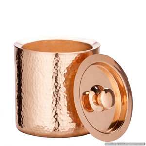 Design merveilleux Forme ronde Baignoires dorées Refroidisseur de vin Seaux à glace à vin standard en gros pour accessoires de bar - Product Image 6