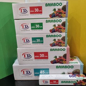 ฟิล์มพีวีซีสำหรับห่ออาหารพลาสติกยึดอาหารพร้อมที่ตัดฟิล์มยืด - Product Image 6