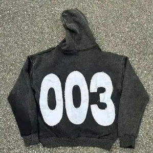 ชุดออกกำลังกายผ้าฝ้าย100% หนักสำหรับผู้ชายชุดฝึกออกกำลังกายสำหรับฤดูหนาวพิมพ์ลายสกรีนลายตามสั่ง - Product Image 2