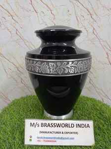 Urne funéraire de luxe en aluminium de style américain de conception classique de haute qualité pour les cendres humaines adultes - Product Image 5