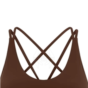 Hecho en Pakistán Mujeres Sujetador deportivo transpirable ecológico de alto soporte Spandex/Nylon Logo frontal Ropa activa - Product Image 5