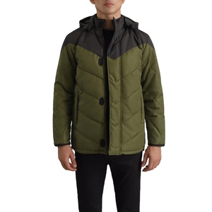 Nouvelle mode Manteaux à bulles brillants Veste à capuche pour hommes Vestes à bulles avec logo personnalisé Vêtements décontractés confortables au tarif de gros - Product Image 1