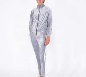 Venta al por mayor personalizado de los hombres de alta calidad de terciopelo chándales ropa deportiva de diseño personalizado de etiqueta privada masculina chándal deportivo para los hombres - Product Image 5