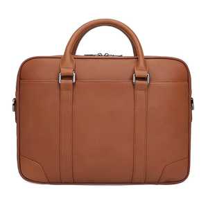 Custom Logo Vintage High Quality <b>Men</b> Briefcase Leather Handbag Large Capacity <b>Men</b> Retro Business Laptop Briefcase - Product Image 4
