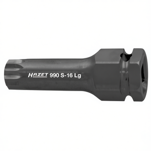 Hazet 1/2'' Long <b>Impact</b> Screwdriver <b>Socket</b> with XZN Square Serration Profile Pneumatic Tools Accessory and Part - Product Image 3