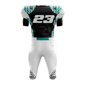 Uniforme de Fútbol Americano Personalizado con Estilo Único, Uniforme de Fútbol Nacional, Manga Corta, Transpirable, Talla Grande, 100% Poliéster - Product Image 2