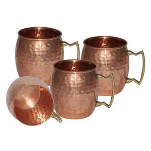 แก้วกาแฟทองแดงผสมตะกั่วแบบเรียบง่ายทำจากทองแดง - Product Image 1