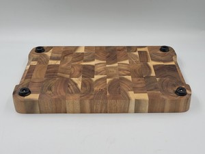 Juego de 3 tablas de cortar de madera de tamaño completo S M L con soporte de madera y cajas de madera hechas en Vietnam - Product Image 2