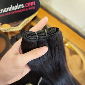 Vente en gros 2025 Meilleur prix Trame de cheveux Qualité supérieure 100% Extensions de cheveux humains vietnamiens Cuticule doublement étirée - Product Image 1