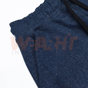 Short décontracté à taille élastique pour hommes Style de rue léger en coton tricoté vêtements d'été respirant cordon de serrage mi solide OEM - Product Image 2