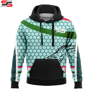 Sweats à capuche de gymnastique de haute qualité en polaire personnalisée Full Dye pour hommes vente en gros de sweats à capuche surdimensionnés imprimés en 3D par sublimation - Product Image 3