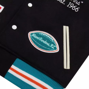 Wholesale UNIQUE CLOTHING <b>Men's</b> Winter Varsity <b>Jacket</b> 100% Wool Windproof Breathable Reversible Casual Style - Product Image 5