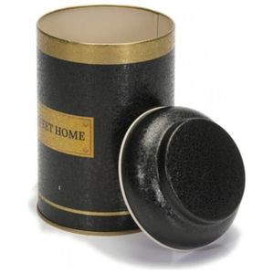 1.2L noir or SWT maison ronde métal étain 105mm x 150mm avec couvercle dôme pour les organisateurs de bijoux - Product Image 4