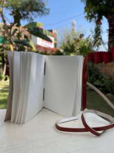 Unique Handmade Leather Journal with <b>Dreamcatcher</b>, Eco-Friendly Paper, Boho Vintage Style, Perfect for Writing and Sketching - Product Image 5