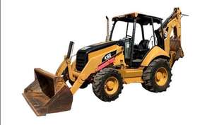 รถตักล้อยางมือสอง Caterpillar 420 430F เครื่องยนต์ Perkins ขับเคลื่อน 4 ล้อ พร้อมกระบอกไฮดรอลิก Huade ยี่ห้อ Kubota ฝรั่งเศส - Product Image 3