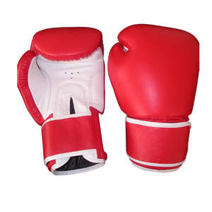 Guantes de boxeo de cuero genuino de nuevo diseño con correa de cierre de bucle fabricados en Pakistán para la venta en artes marciales a bajo precio - Product Image 1