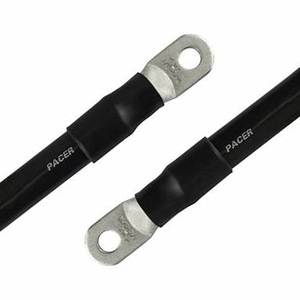 Câble d'interconnexion de batterie noir 2/0 AWG de 8 pouces avec 2 embouts - Product Image 1