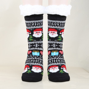 Calcetines Personalizados de Navidad, Calcetines de Felpa Suaves y Cálidos para Invierno, Calcetines Cómodos de Punto para Mujer, Calcetines Navideños - Product Image 2
