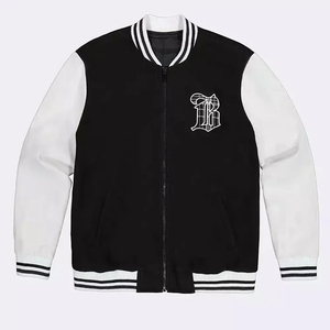 Venta al por mayor en blanco bombardero chaqueta universitaria hombres Letterman Varsity chaqueta hombres Varsity chaqueta Letterman béisbol americano - Product Image 1