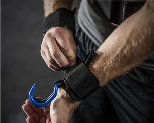 Ganchos de levantamiento de pesas al por mayor de fábrica, los mejores ganchos de correa para levantamiento de pesas para entrenamiento de gimnasia, ganchos de levantamiento de pesas súper vendidos - Product Image 6