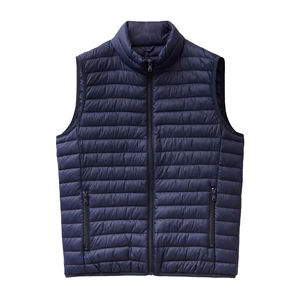 Vente en gros d'usine personnalisé OEM sans manches col montant fermeture éclair hiver gilet 100% polyester matelassé doudoune - Product Image 3