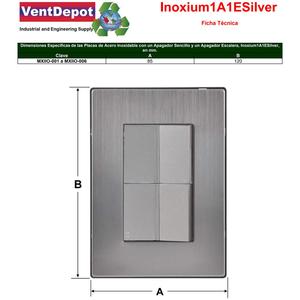 สวิตช์ที่ได้รับการรับรอง, MXIIO-002, 2 ชิ้น, สวิตช์/สวิตช์บันได, 125-250VAC, 10A, 50/60Hz, สีเงิน, สแตนเลส/พีซี - Product Image 4