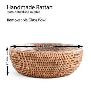 ชามหวายสานมือสำหรับนำเสนออาหารธรรมชาติเป็นมิตรต่อสิ่งแวดล้อมสินค้าจากเวียดนาม - Product Image 2