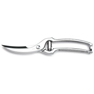 GAZZELLA Polished Chrome 25cm Stainless Steel Poultry Shears <b>Kitchen</b> <b>Scissors</b> by Coltellerie Sanelli - Product Image 1