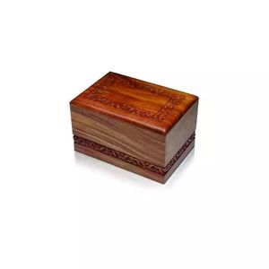 Premium Rosewood Handcrafted Floral Carved <b>Wooden</b> Keepsake <b>Box</b> Exquisite Elegant Storage for Precious Wedding Floor Vase - Product Image 2