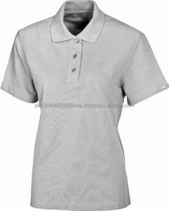 Chemise à manches courtes en tricot 100% coton respirant, formelle et décontractée, avec logo personnalisé, badge pour le cou, grande taille, vente en gros pour femmes - Product Image 4