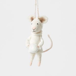 Nhà cung cấp đồ trang trí chuột Giáng sinh bằng nỉ phong cách Scandinavian bán buôn có sẵn trong kho - Product Image 3