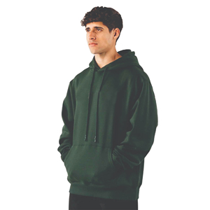 Sudadera con capucha de mezcla de algodón 100% personalizada del fabricante para hombre logotipo bordado de tela francesa con forro polar de gran tamaño para la temporada de invierno - Product Image 3