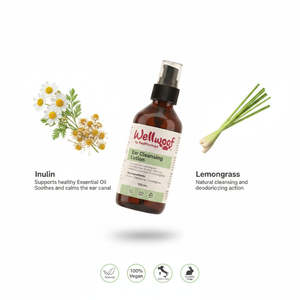 Shampoo pour chien RedMoringa 100 mL, lotion nettoyante professionnelle pour les oreilles, pour le toilettage des animaux, en plastique, fabriqué en Italie, OEM PL - Product Image 3