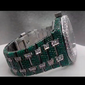 Reloj de Moda con Incrustaciones de Moissanita, Reloj de Diamantes Incoloros para Hombre, Mejor Calidad, Precio al por Mayor - Product Image 4