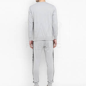 Ropa deportiva Gym Fitness 100% Chándales de entrenamiento de algodón Conjunto de chándal de dos piezas para hombres con etiquetas privadas - Product Image 5