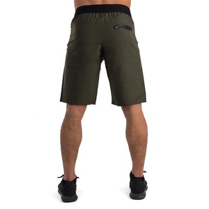 Pantalones Cortos Deportivos Geométricos Negros y Morados para Hombre, de Secado Rápido, con Cordón en la Cintura, Tejido de Poliéster, Corte Medio - Product Image 6