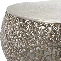 Table basse d'extérieur traditionnelle en aluminium, fabriquée en Inde, pour salon, écologique, durable, hauteur réglable, meuble d'appoint pour la maison