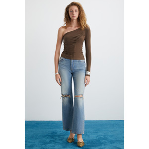 Blusa de Manga Larga con Volantes de Algodón Orgánico para Mujer ETHIQUET VIYOL - Product Image 3