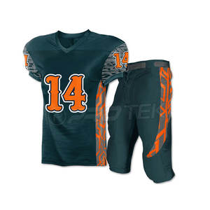 Uniforme de Football américain personnalisé, nouveau Style, dernier modèle, couleur Orange, uniformes de Football américain - Product Image 5