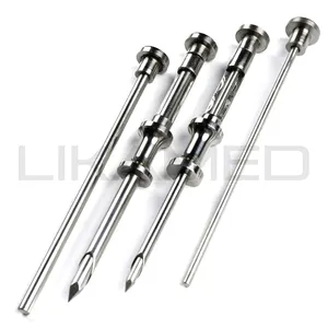 LIKAMED Diamond Shape Tip HRT Trocar and Cannula with Obturator Reusable Pellet Trocars German Stainless
