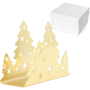 Porte-mouchoirs en laiton martelé de haute qualité porte-serviettes en métal Unique pour la décoration de la cuisine et de la Table à manger prix de gros - Product Image 5