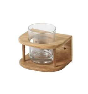 Facile à nettoyer sculpté à la main 100% porte-verre en bois massif porte-boisson whisky meilleure qualité stockage et organisation à la maison - Product Image 6