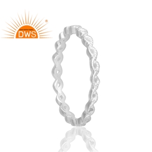 Anillo de banda de Plata de Ley 925 con el mejor diseño, joyería de diseño personalizado para mujer, regalo para ella - Product Image 2